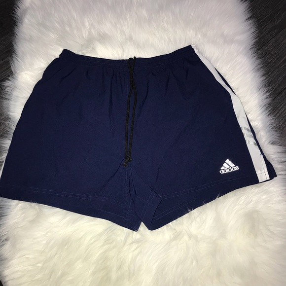 blue adidas shorts womens